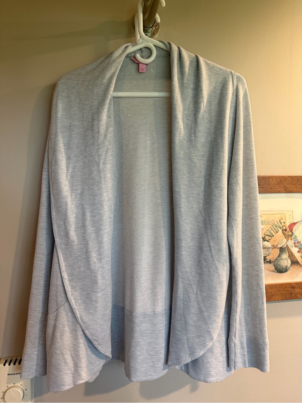 Lilly Pulitzer Light Gray Open-Front Women's Cardigan